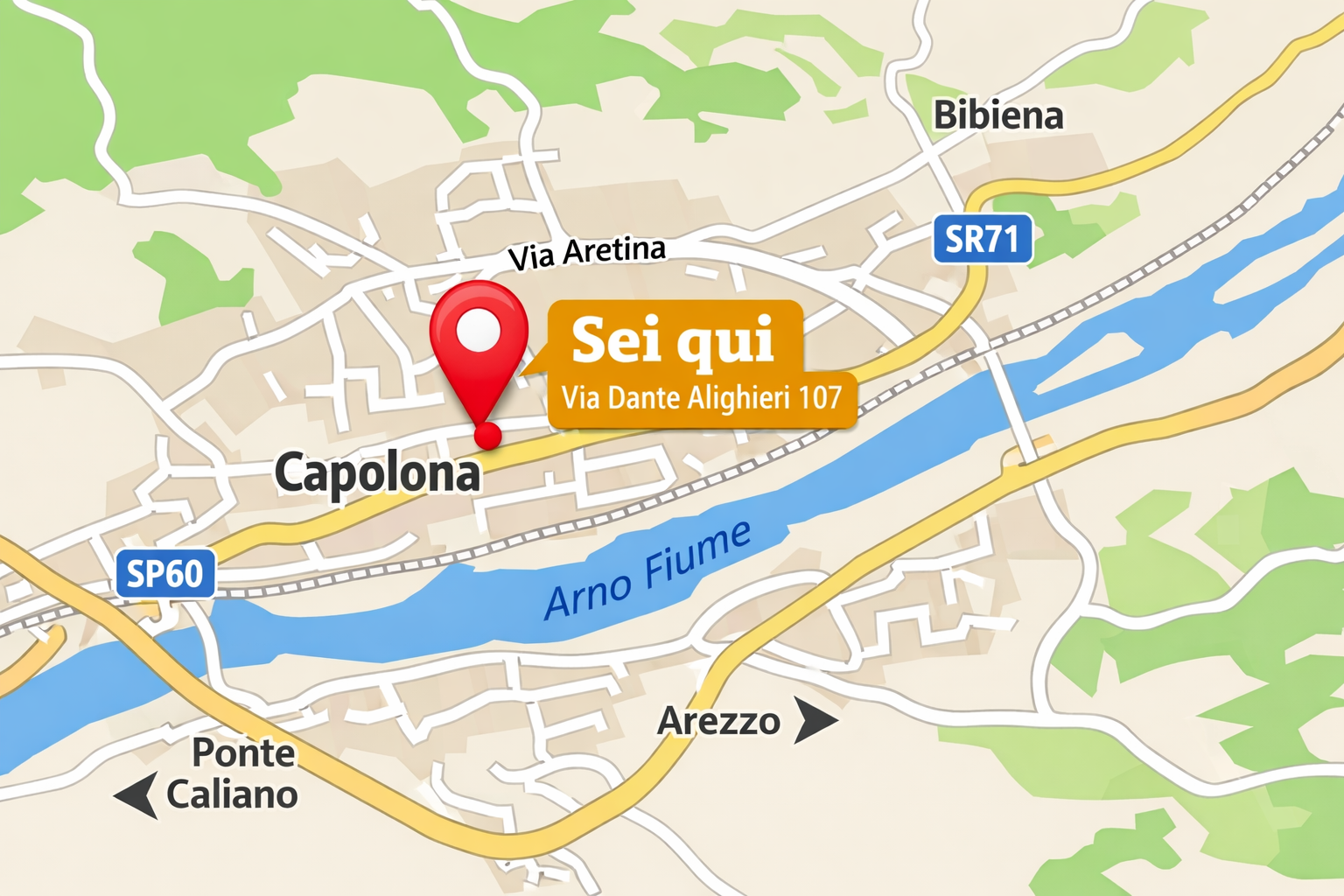 Posizione dell'alloggio turistico'