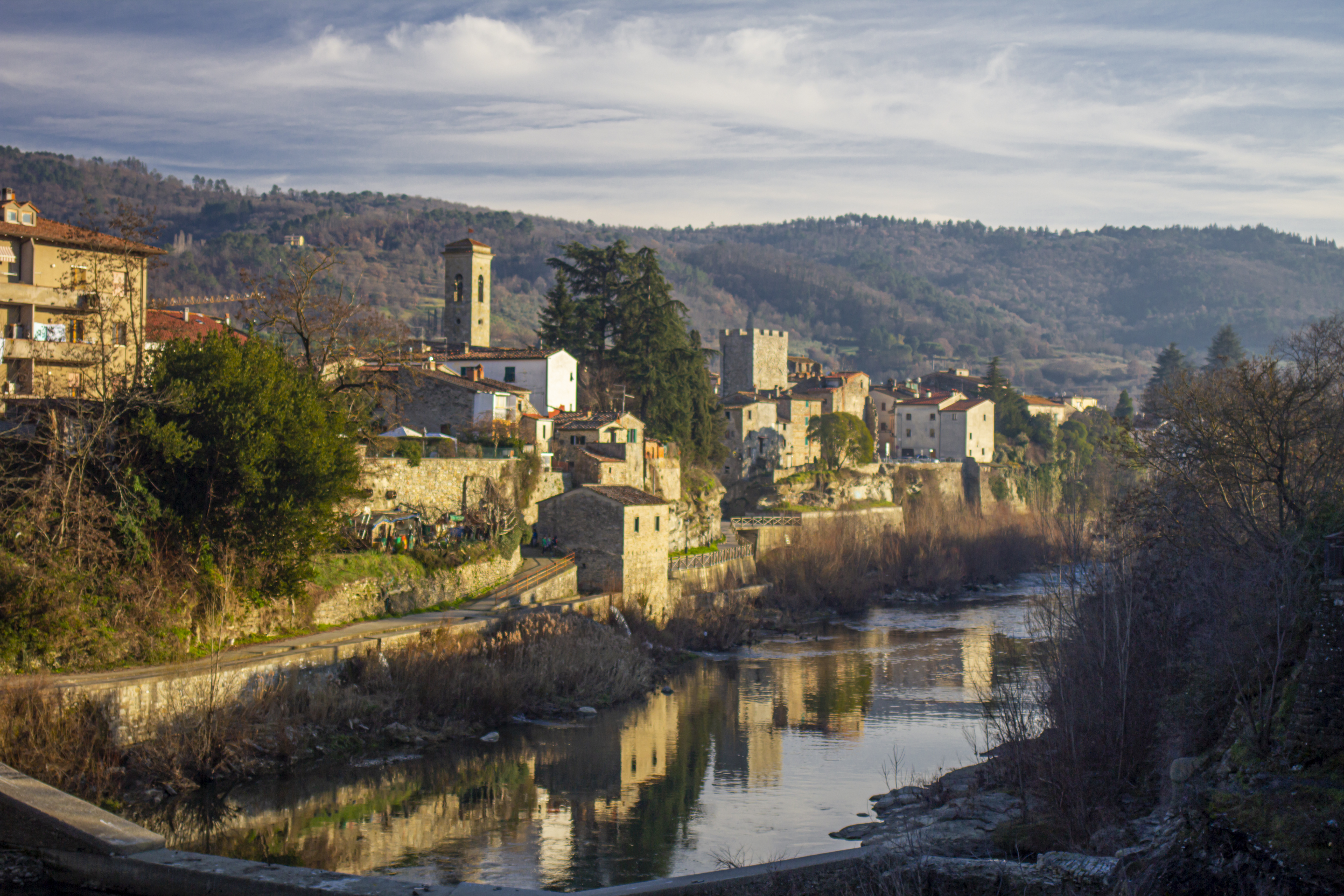 Panorama dei borghi di capolona Arezzo